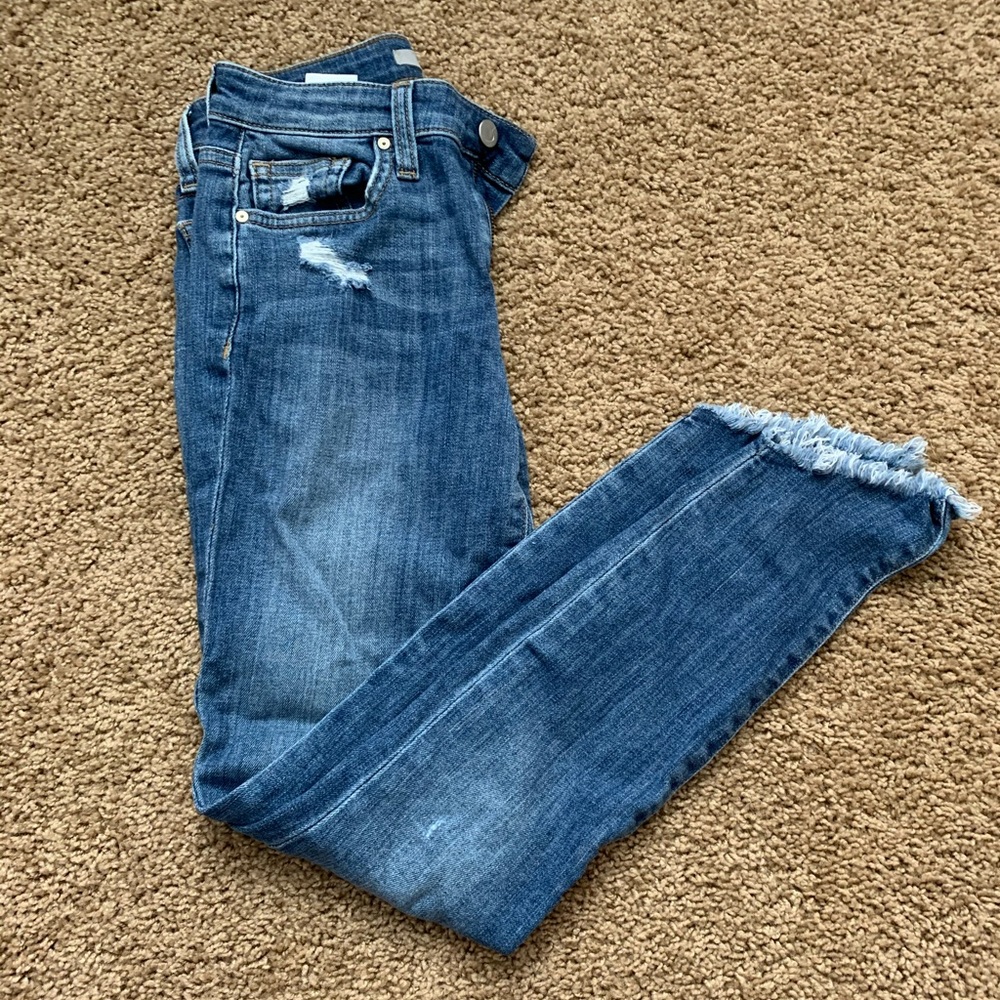 JOES JEANS  with destroy hemmed look on bottom